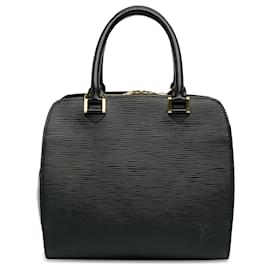 Louis Vuitton-Louis Vuitton Black Epi Pont-Neuf PM-Black