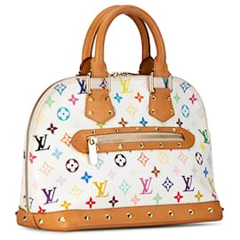 Louis Vuitton-Louis Vuitton Monograma Branco Multicolore Alma PM-Outro