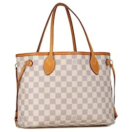 Louis Vuitton-Louis Vuitton Weiß Damier Azur Neverfull PM-Weiß