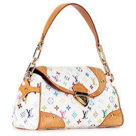 Louis Vuitton-Louis Vuitton White Monogram Multicolore Beverly MM-White