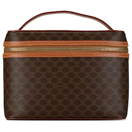 Céline-Celine Brown Macadam Vanity Bag-Brown