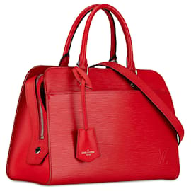 Louis Vuitton-Louis Vuitton Rojo Epi Vaneau MM-Roja