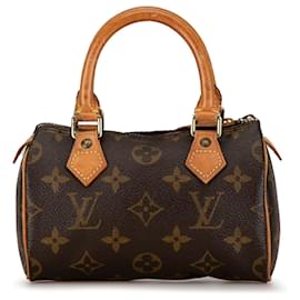 Louis Vuitton-Mini HL Speedy con monograma marrón de Louis Vuitton-Castaño