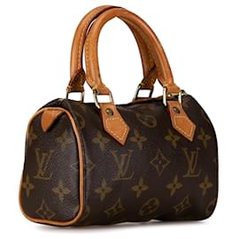 Louis Vuitton-Mini HL Speedy con monograma marrón de Louis Vuitton-Castaño