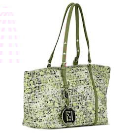 Fendi-Fendi Gray Zucchino Floral Forever Tote-Other