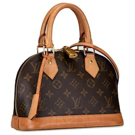 Louis Vuitton-Louis Vuitton Marron Monogram Alma BB-Marron