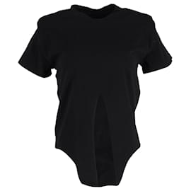 Isabel Marant-Camiseta Isabel Marant con lazo delantero en algodón negro-Negro