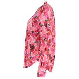 Isabel Marant-Isabel Marant Floral Shirt in Pink Cotton-Pink
