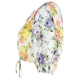 Zimmermann-Top recortado floral Zimmermann em algodão multicolorido-Outro