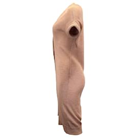 Brunello Cucinelli-Brunello Cucinelli Cardigan Long à Décolleté Plongeant en Coton Beige-Autre