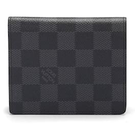 Louis Vuitton-Kompakte 6CC-Geldbörse aus Damier Graphite N60362-Andere