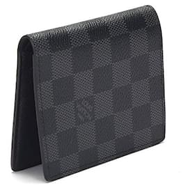 Louis Vuitton-Kompakte 6CC-Geldbörse aus Damier Graphite N60362-Andere