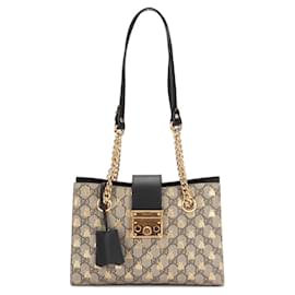 Gucci-Petit sac à bandoulière GG Supreme Bees Padlock 498156-Autre