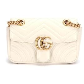 Gucci-Mini GG Marmont Leather Shoulder Bag 446744-Other
