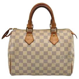 Louis Vuitton-Bolsa de mão LOUIS VUITTON Damier Azur Speedy 25 N41534 Autenticação de LV 75553-Outro