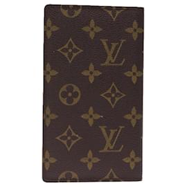 Louis Vuitton-LOUIS VUITTON Monogram Agenda Poche Note Cover R20503 Autenticação de LV th4896-Monograma