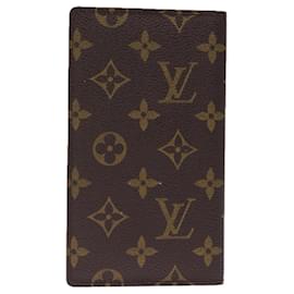 Louis Vuitton-LOUIS VUITTON Monogram Agenda Poche Note Cover R20503 LV Auth th4896-Monogramma
