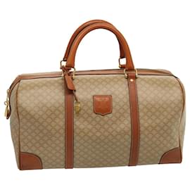 Céline-CELINE Borsa Boston in tela macadam Beige Auth 75618-Beige