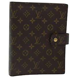 Louis Vuitton-LOUIS VUITTON Monogramm-Agenda GM Tagesplaner-Umschlag R20006 LV Auth 75712-Monogramm