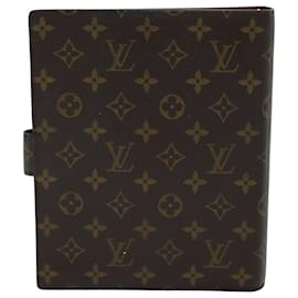 Louis Vuitton-Agenda con monograma LOUIS VUITTON Cubierta para agenda diaria GM R20006 LV Auth 75712-Monograma