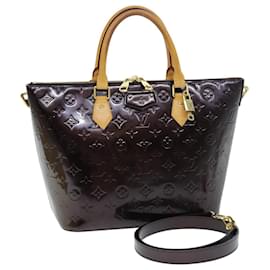 Louis Vuitton-Bolso LOUIS VUITTON Monogram Vernis Montebello MM de 2 vías Amarante M90163 Auth 75763-Otro