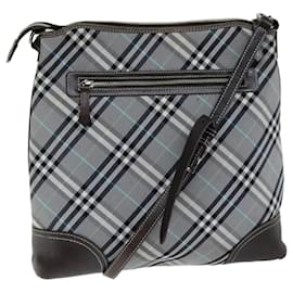 Burberry-Bolsa de ombro BURBERRY Nova Check Blue Label Nylon Preto Auth bs14431-Preto