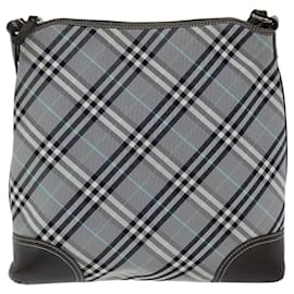 Burberry-Bolsa de ombro BURBERRY Nova Check Blue Label Nylon Preto Auth bs14431-Preto