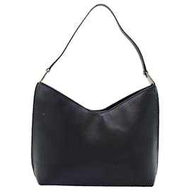Gucci-GUCCI Shoulder Bag Leather Black 001 3017 Auth bs14440-Black
