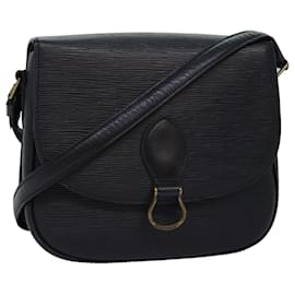 Louis Vuitton-LOUIS VUITTON Epi Saint Cloud GM Shoulder Bag Black Noir M52192 LV Auth yb573-Black