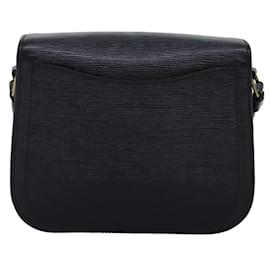 Louis Vuitton-Bolsa de ombro LOUIS VUITTON Epi Saint Cloud GM preta Noir M52192 Autenticação de LV573-Preto