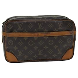 Louis Vuitton-LOUIS VUITTON Monogram Compiegne 28 Clutch Bag M51845 LV Auth am6270-Monogram