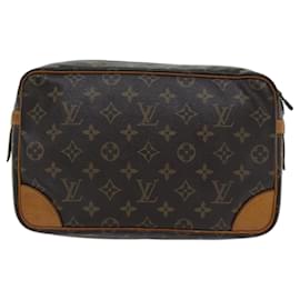 Louis Vuitton-LOUIS VUITTON Monogram Compiegne 28 Clutch Bag M51845 LV Auth am6270-Monogram