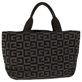 Givenchy-Bolsa de mão GIVENCHY em lona marrom Auth bs14600-Marrom