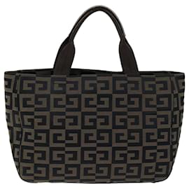 Givenchy-GIVENCHY Borsa a mano Tela Marrone Auth bs14600-Marrone