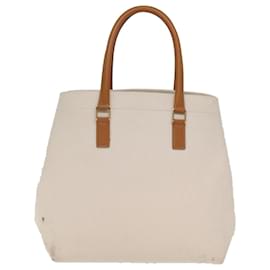 Céline-CELINE Horizontal Cabas Tote Bag Canvas Cream Auth 74667-Cream