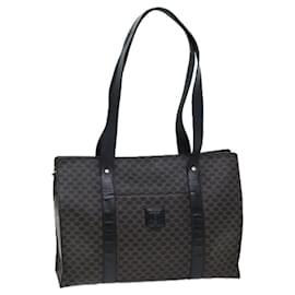 Céline-CELINE Borsa tote in tela macadam PVC nero Auth 73751-Nero