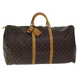 Louis Vuitton-Bolso Boston Keepall 60 con monograma de LOUIS VUITTON M41422 Autenticación LV 74727-Monograma