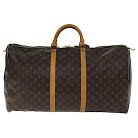 Louis Vuitton-LOUIS VUITTON Monogramm Keepall 60 Boston Tasche M41422 LV Auth 74727-Monogramm