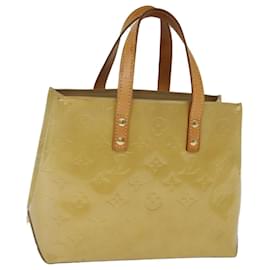 Louis Vuitton-Bolso de mano LOUIS VUITTON Monogram Vernis Reade PM Beige M91334 LV Auth ep4215-Beige