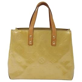 Louis Vuitton-LOUIS VUITTON Monogram Vernis Reade PM Hand Bag Beige M91334 LV Auth ep4215-Beige