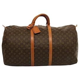 Louis Vuitton-LOUIS VUITTON Monogram Keepall 60 Boston Bag M41422 LV Auth fm3399-Monogram