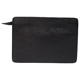 Louis Vuitton-LOUIS VUITTON Epi Pochette Homme Clutch Bag Black Noir M52522 LV Auth th4900-Black