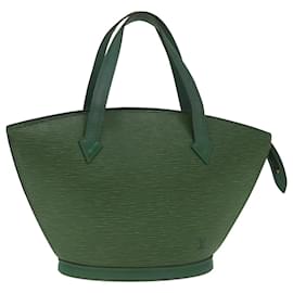 Louis Vuitton-LOUIS VUITTON Bolsa Epi Saint Jacques Verde M52274 Autenticação de LV 75193-Verde