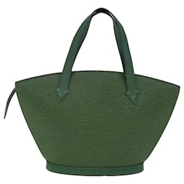 Louis Vuitton-LOUIS VUITTON Bolsa Epi Saint Jacques Verde M52274 Autenticação de LV 75193-Verde