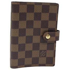 Louis Vuitton-LOUIS VUITTON Damier Ebene Agenda PM Copertina per agenda giornaliera R20700 LV Auth bs14380-Altro