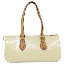 Louis Vuitton-Bolso de mano LOUIS VUITTON Monogram Vernis Rosewood Avenue Perle M93508 Auth 73462-Otro