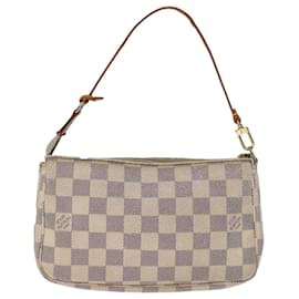 Louis Vuitton-Bolsa LOUIS VUITTON Damier Azur Pochette Acessórios N51986 Autenticação de LV 75513-Outro