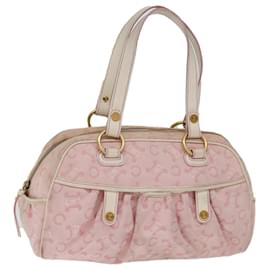 Céline-CELINE Borsa a mano in tela macadam rosa Auth 75323-Rosa