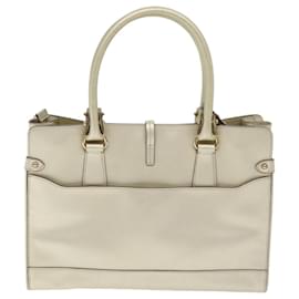 Salvatore Ferragamo-Salvatore Ferragamo Gancini Handtasche aus Leder Gold Auth am6263-Golden