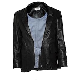 Zadig & Voltaire-Zadig & Voltaire, leather buttonless blazer-Black